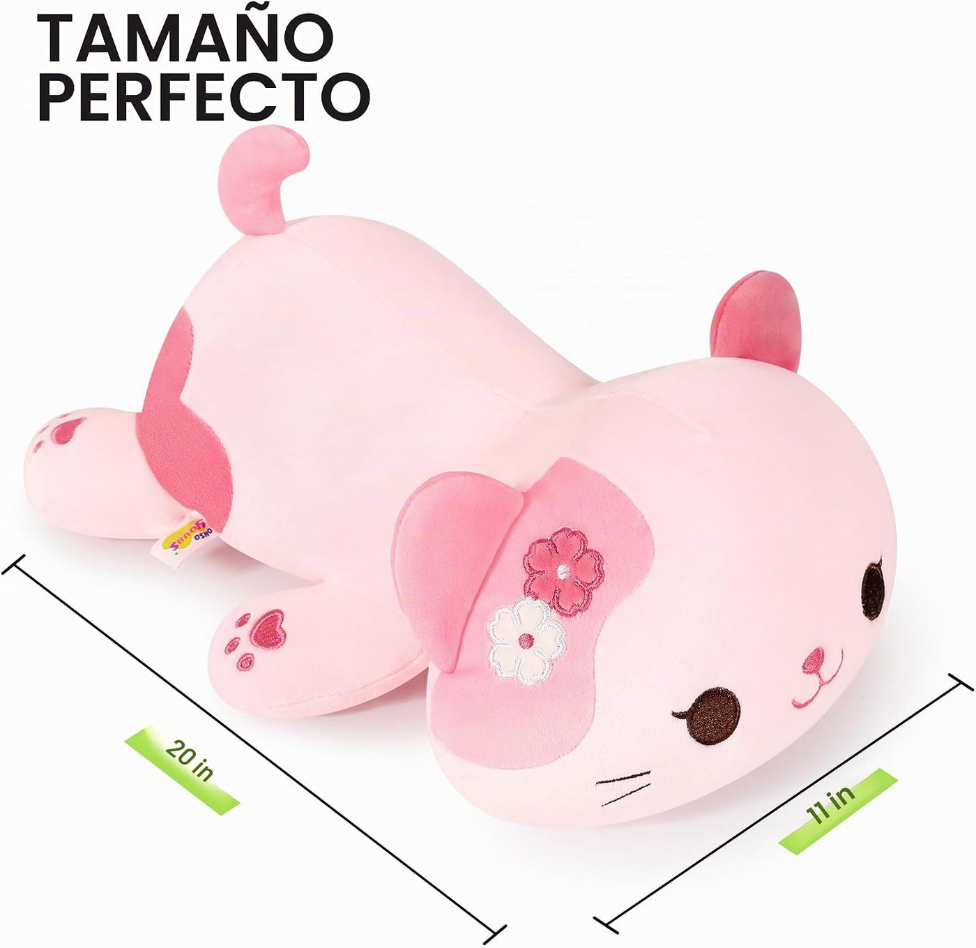 Onsoyours Sakura - Peluche original de gato de 20 pulgadas, almohad...