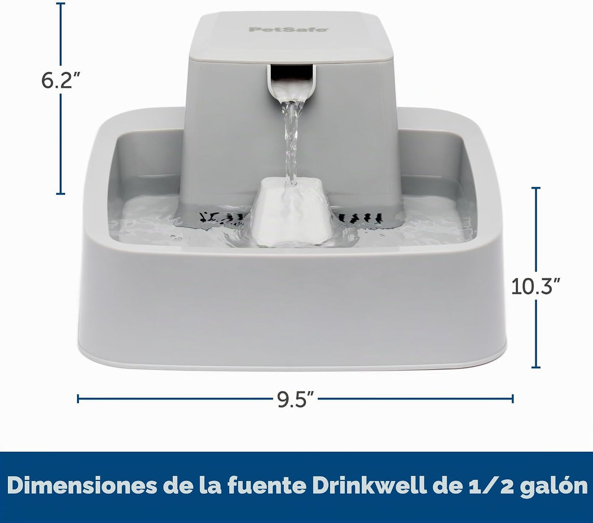 PetSafe Oasys - Fuente para mascotas de 1\/2 galón, estación de hid...