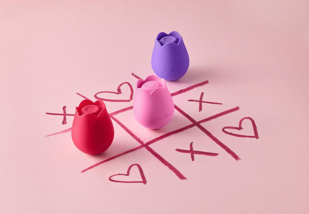 plusOne Rose Toy Vibrador para mujer, estimulador de pezón y clítor...