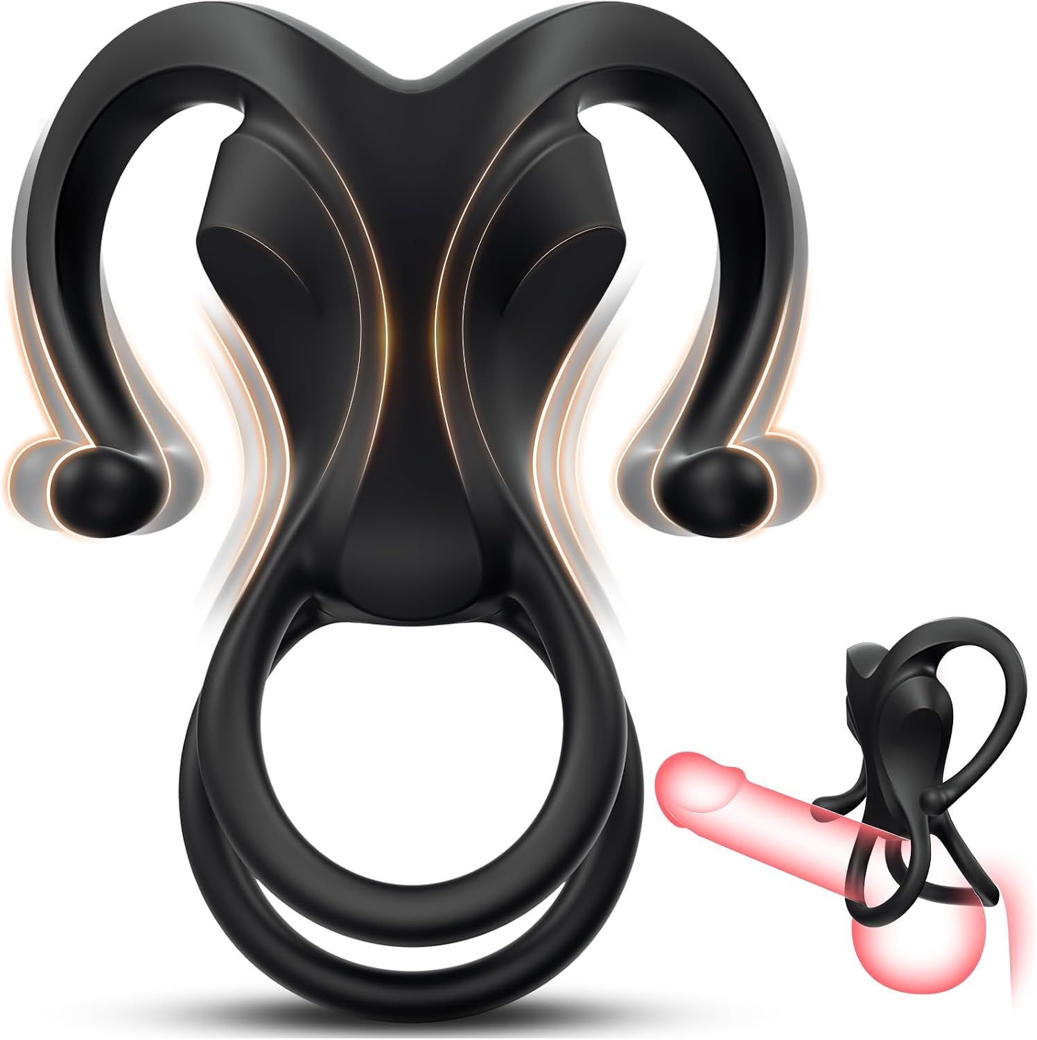 Anillo de pene de juguete sexual masculino \u2013 baiwatt Bull Shap...