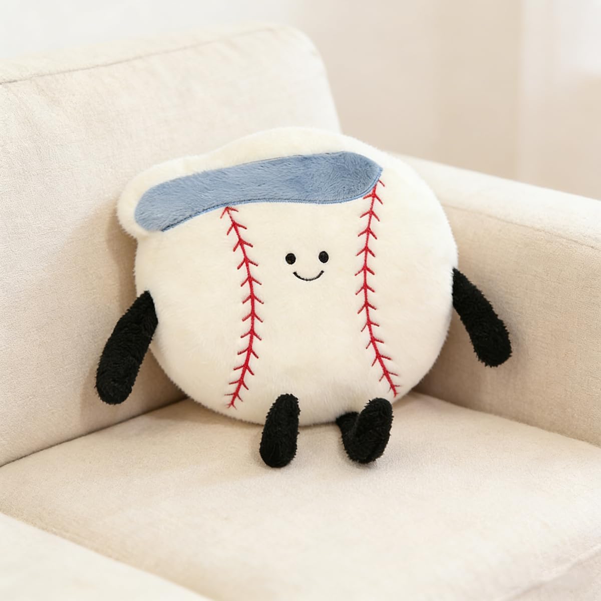MUALML Linda Almohada de Béisbol Suave Animal de Peluche de Béisbol...