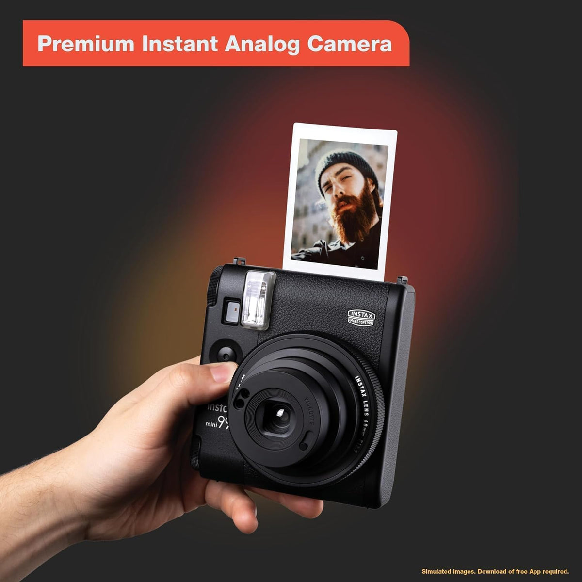 Fujifilm Mini cámara de película Instax 99 (negro) + paquete doble...