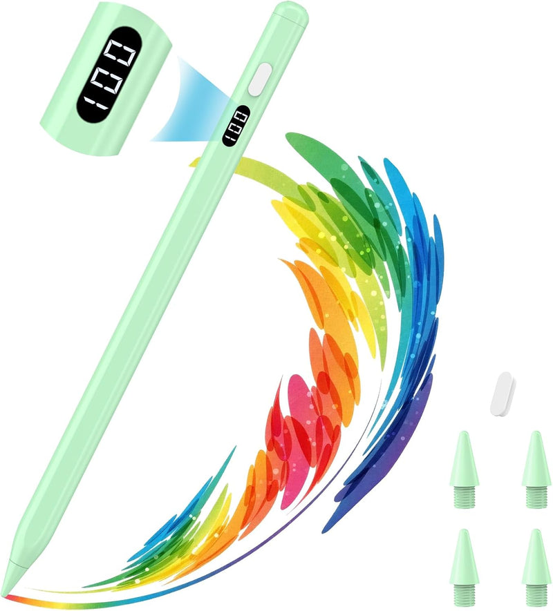 MoKo Stylus Pen para iPad 2018-2026, lápiz de carga USB-C con panta...