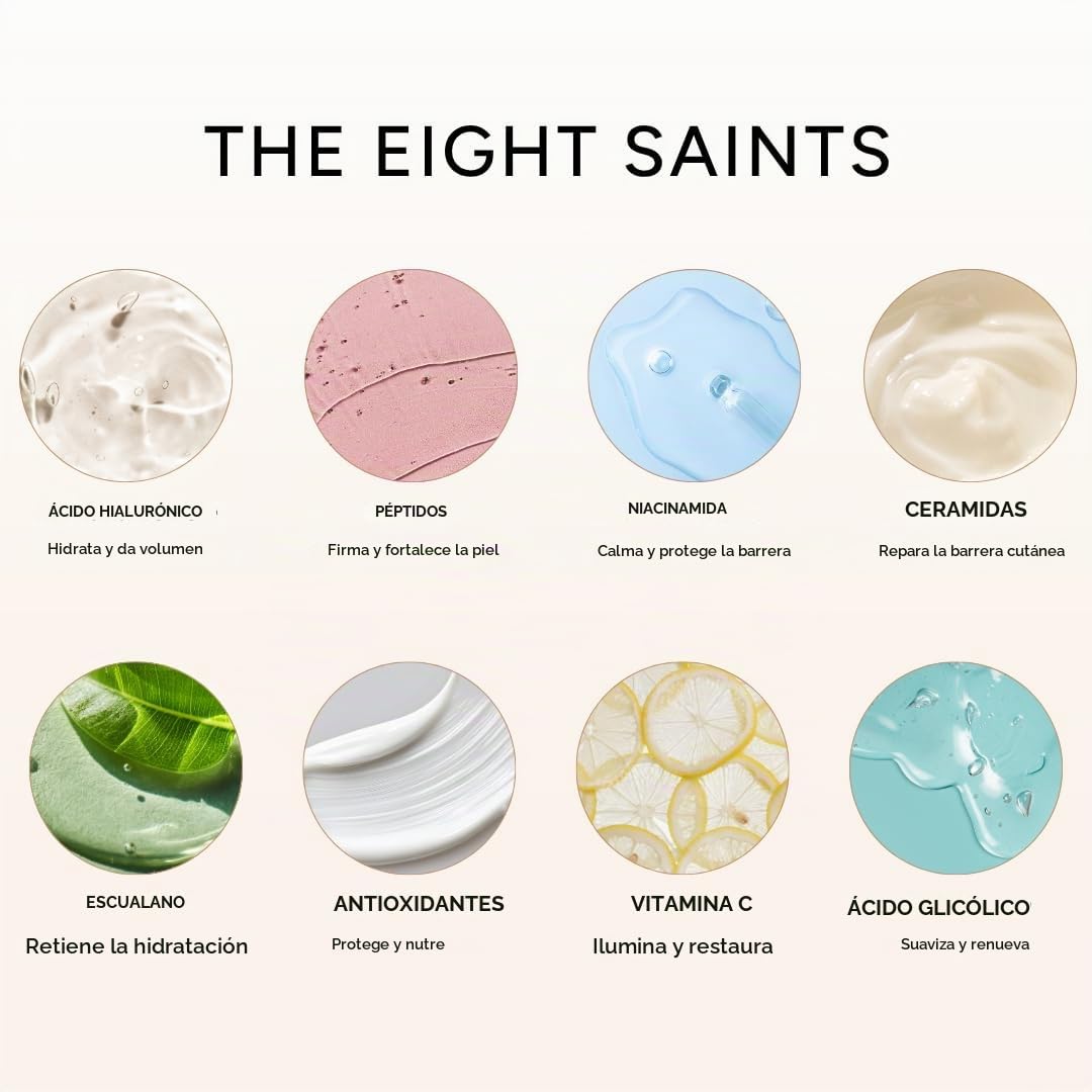 Eight Saints - Suero de vitamina C para la cara, suero facial ilumi...