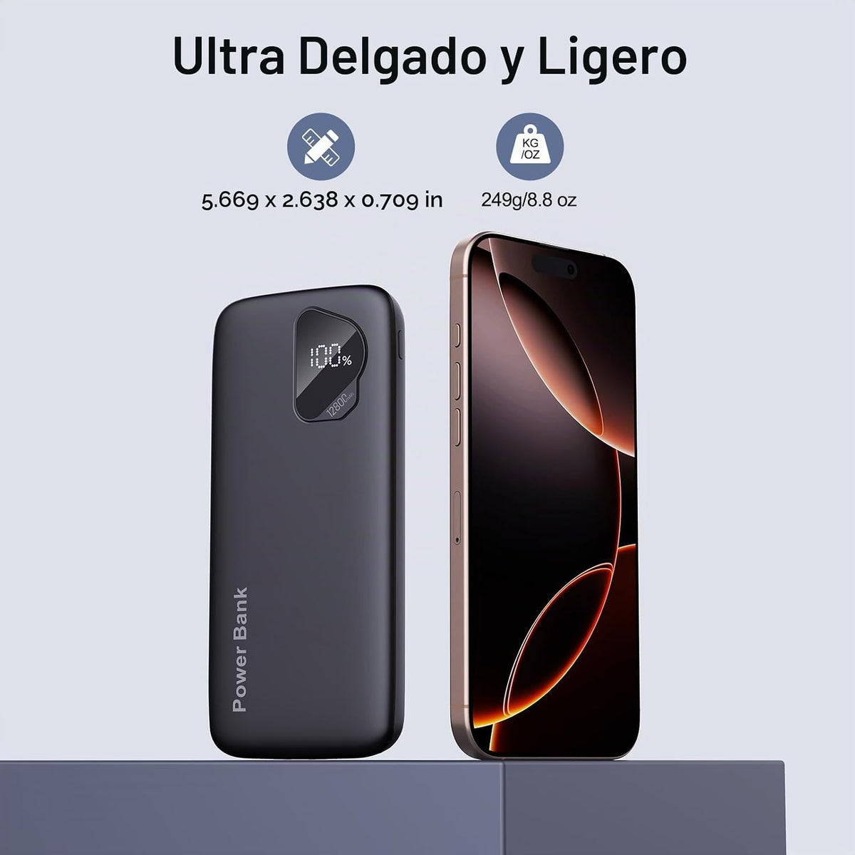 Paquete de 2 baterías de cargador portátil de 10000 mAh 2026 con ca...