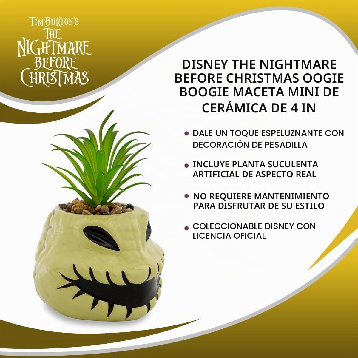 Disney The Nightmare Before Christmas Oogie Boogie - Mini maceta de...