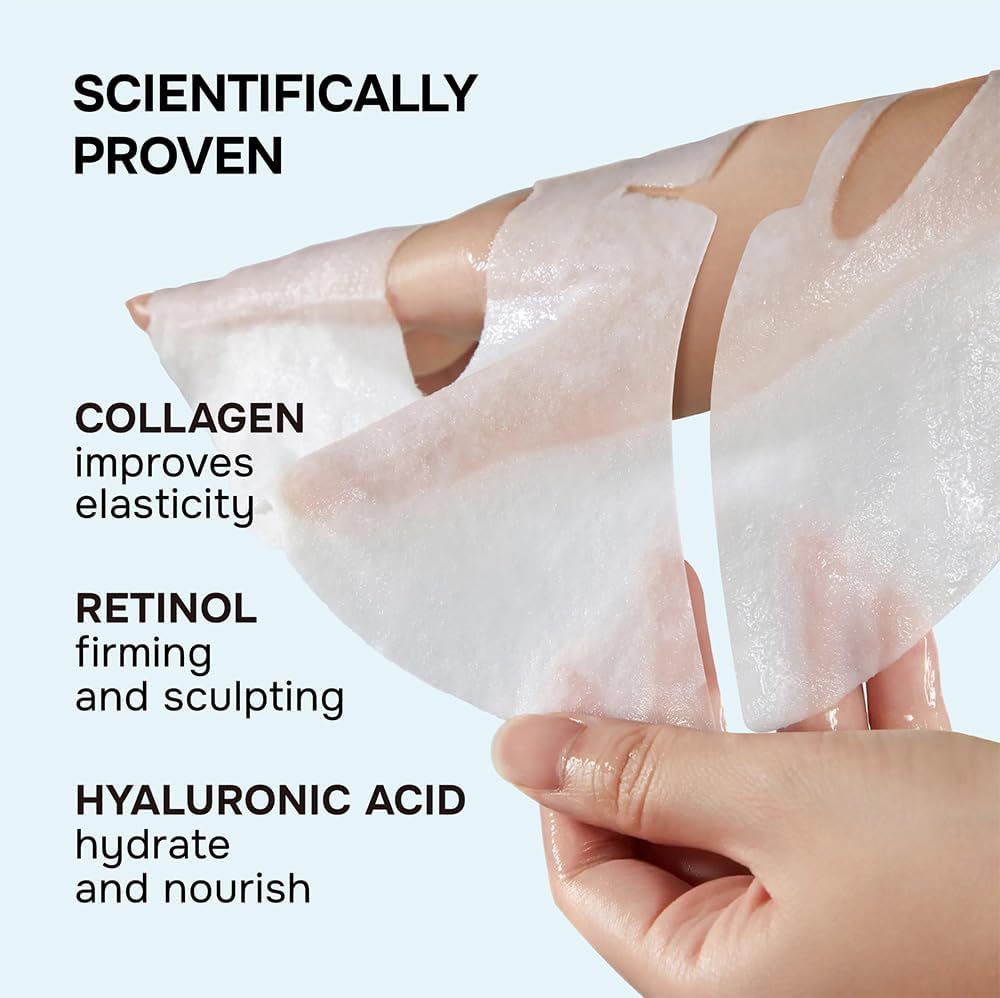SimplyVital Paquete de 2 mascarillas de colágeno y crema facial de...