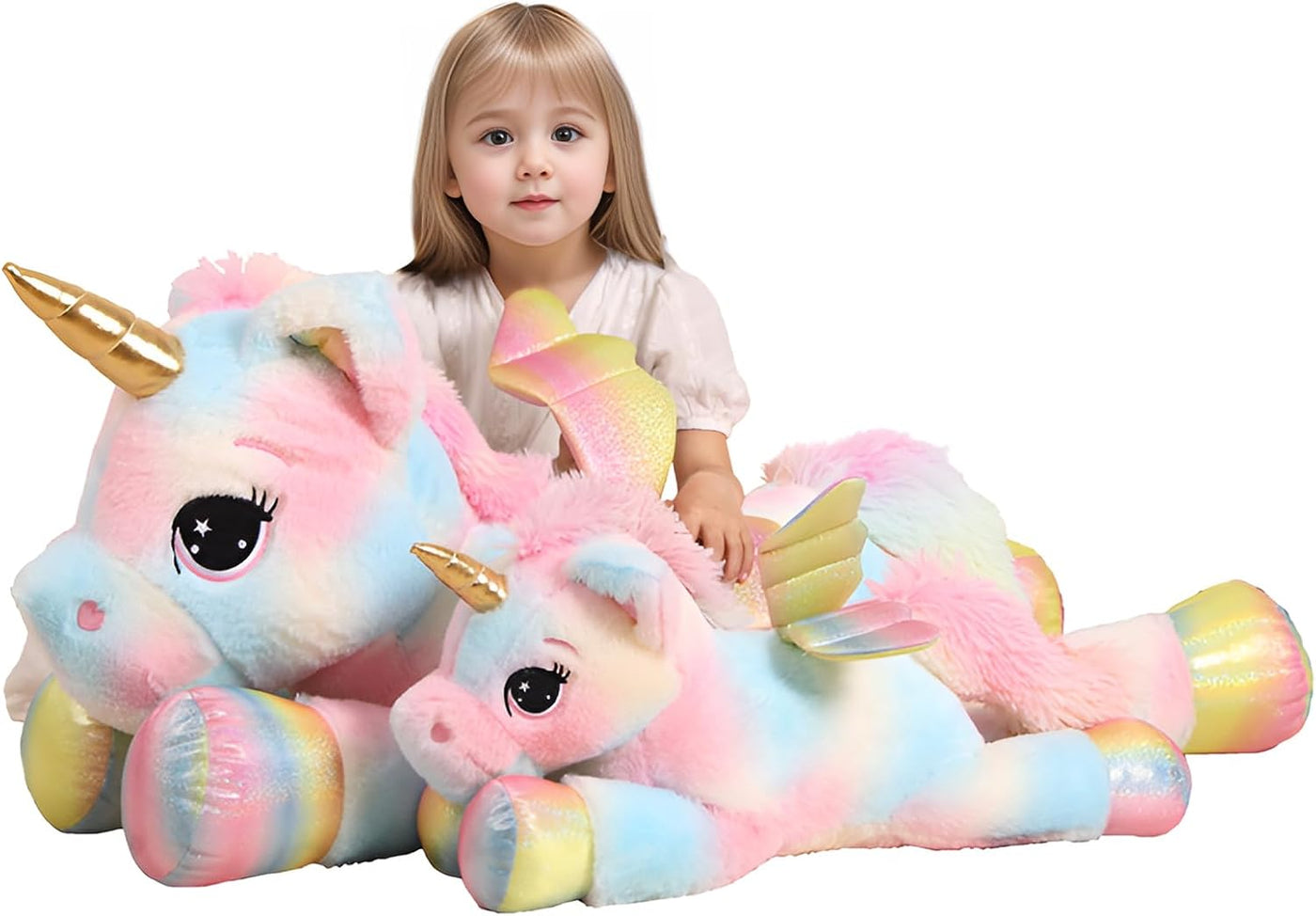 FFxiong Almohada de Animal de Peluche Unicornio Gigante de Color de...