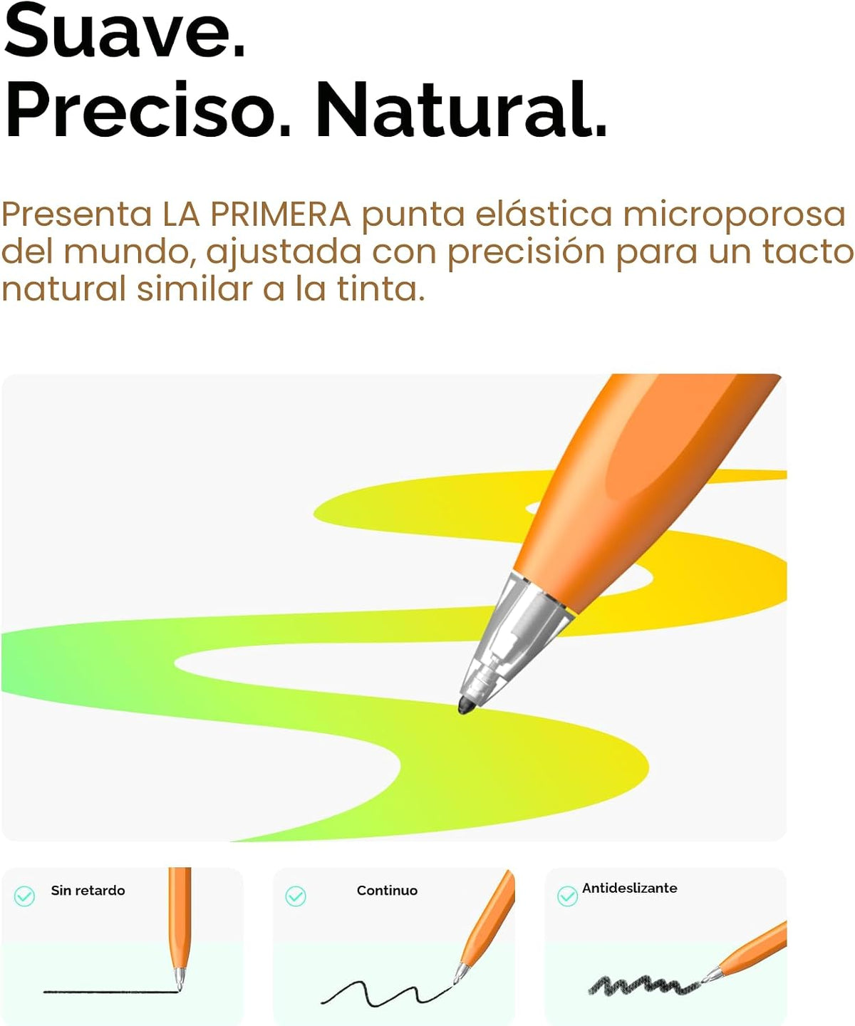Metapen Lápiz Air8 Pro X para iPad 2018-2026, ultra silencioso, 2 v...