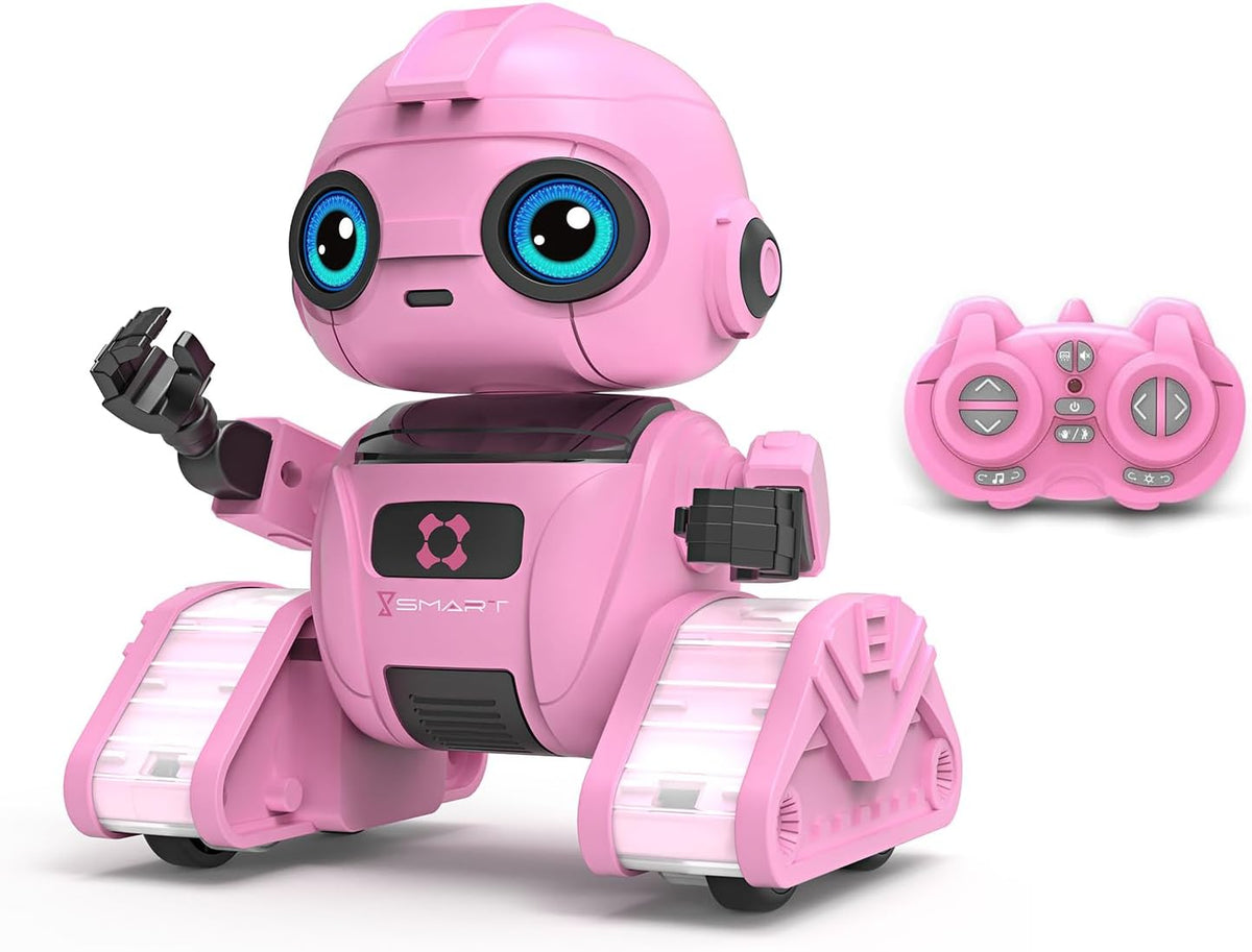 Juguetes robot para niños y niñas, robot recargable de control remo...
