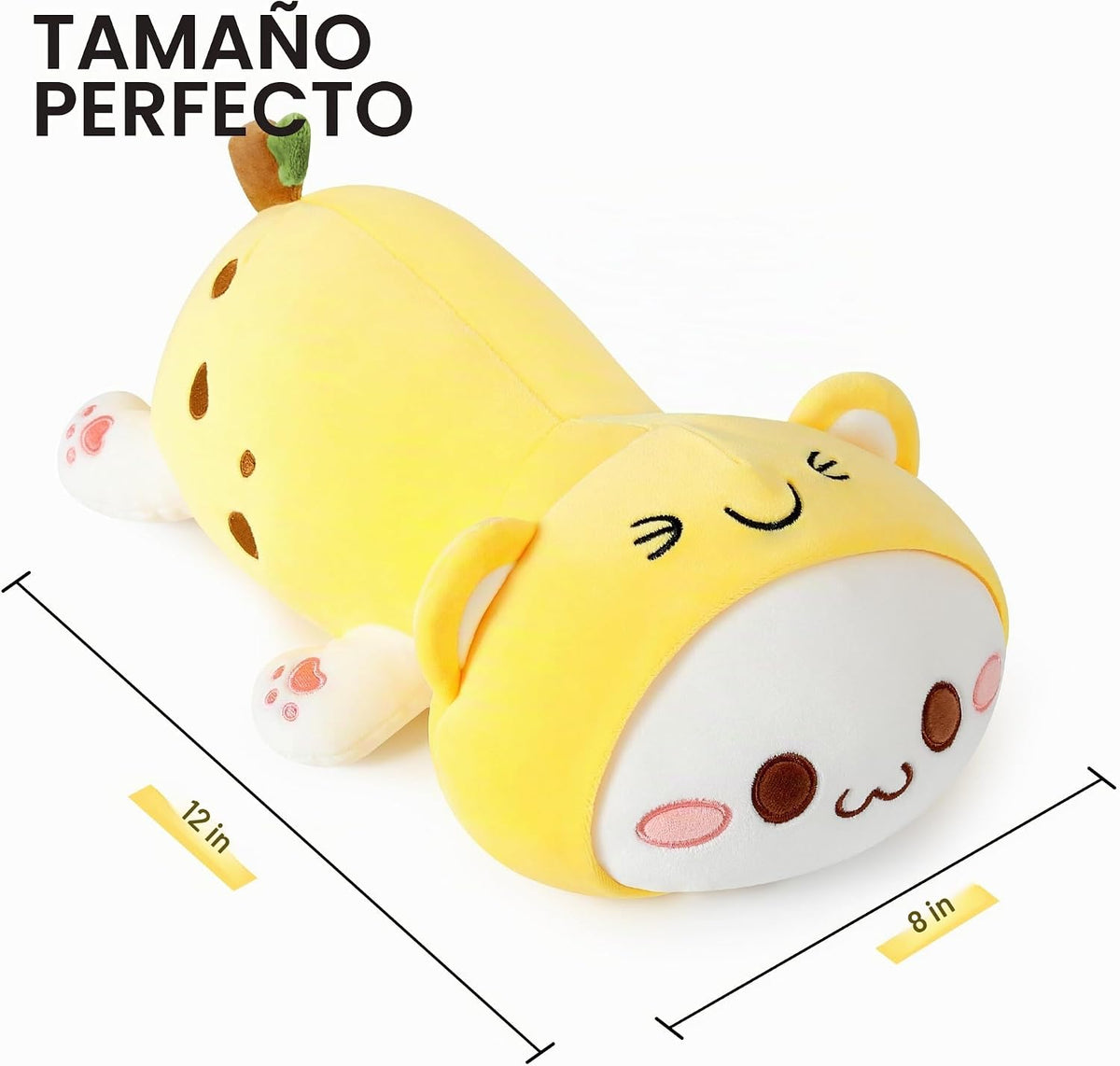 Onsoyours - Lindo gatito plátano gato de peluche juguete de peluche...