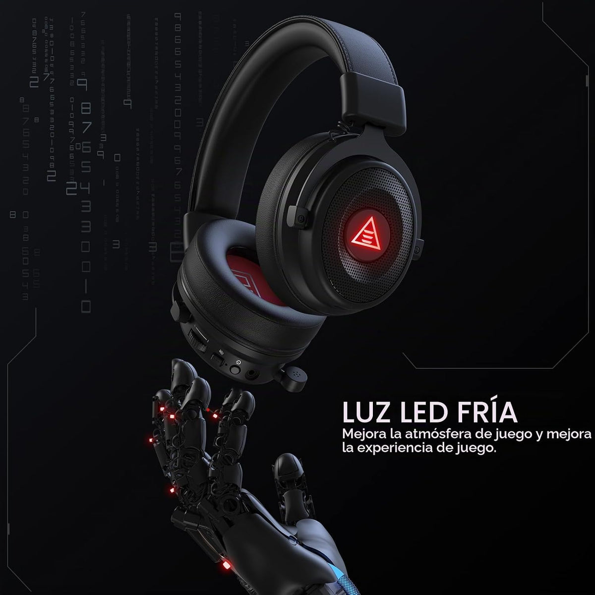 EKSA Auriculares USB para juegos para PC, auriculares de computador...