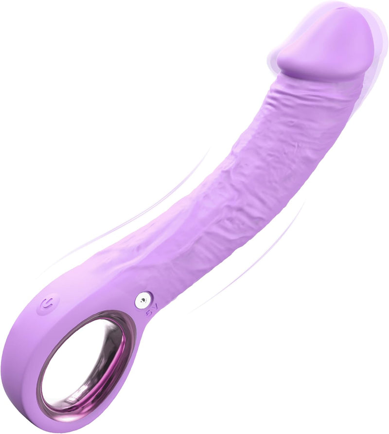 Consolador de punto G vibrador para adultos, consolador realista de...