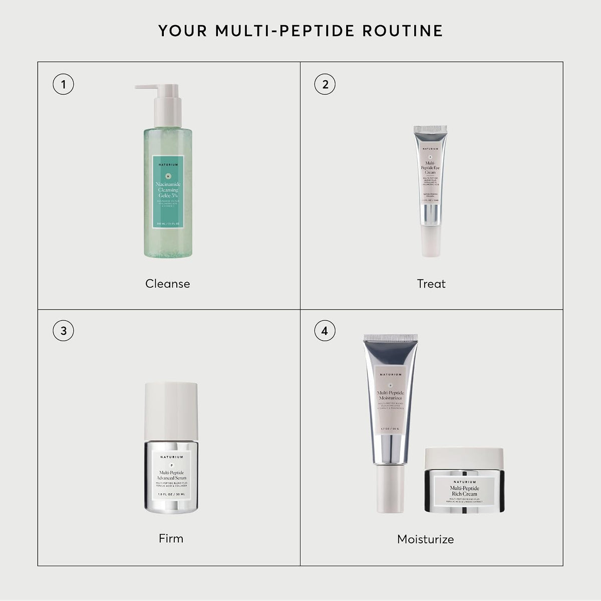 Naturium Crema rica en péptidos múltiples, crema facial nutritiva,...