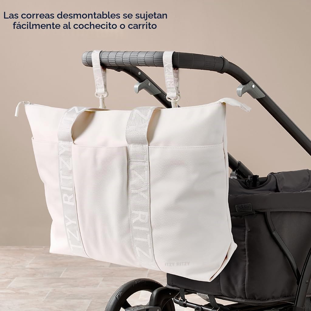 Itzy Ritzy Belong - Bolsa de pañales, bolsa ligera con 10 bolsillos...
