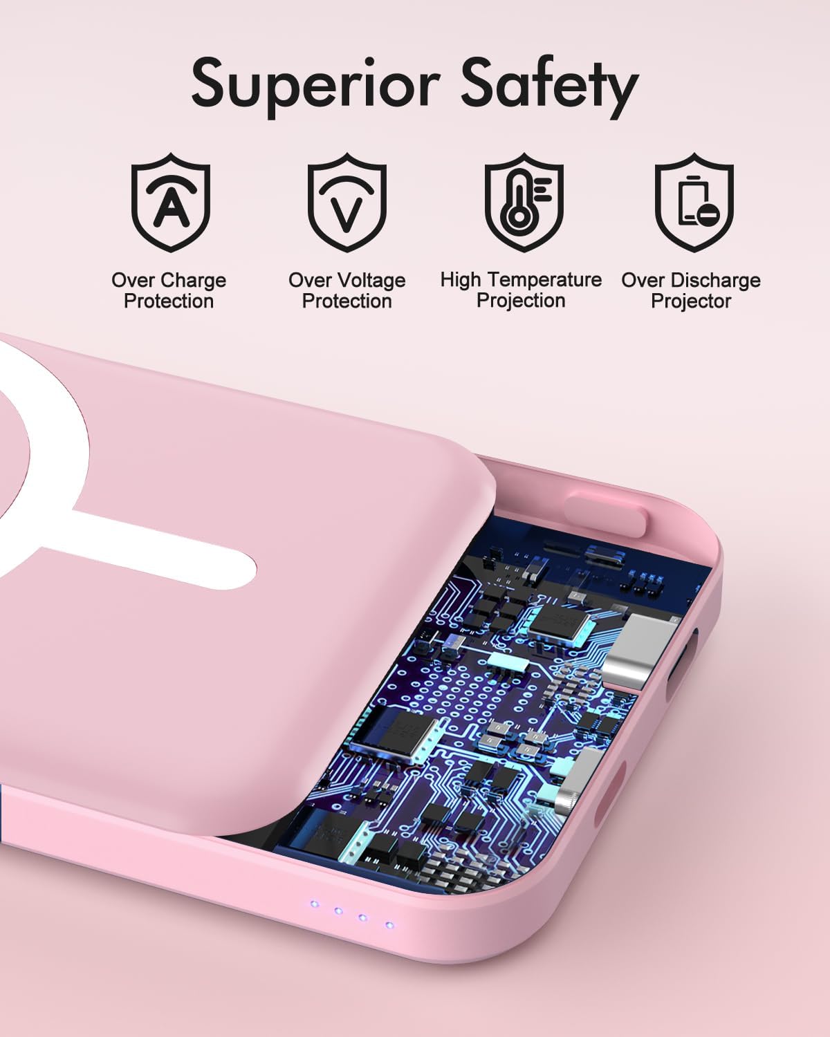 podoru para MagSafe Power Bank 5000mAh, cargador portátil magnético...