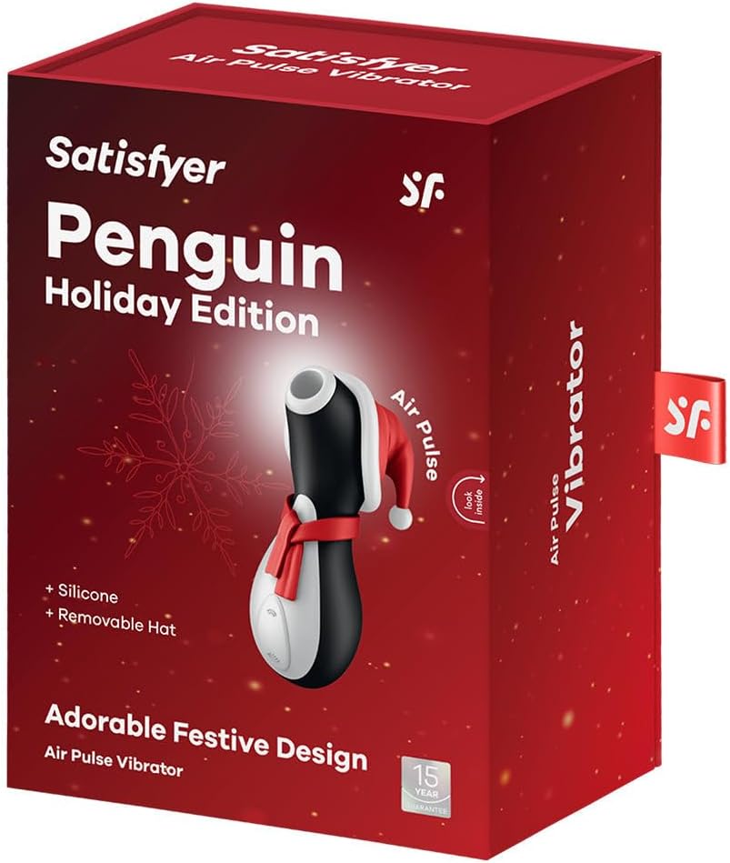 Satisfyer Juguete sexual vibrador de edición navideña de pingüino |...