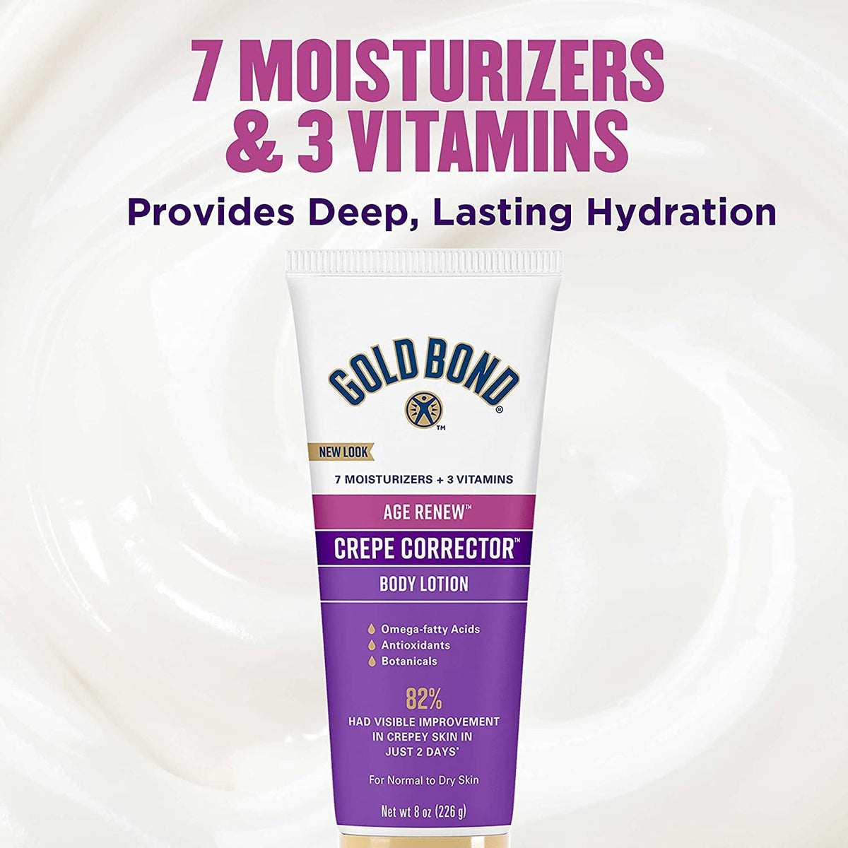 Gold Bond Ultimate Crepe Corrector 8 oz, Age Defense - Loción para...