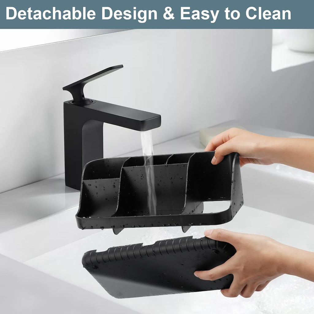 GFWARE Soporte para cepillo de dientes negro - Organizador de baño...