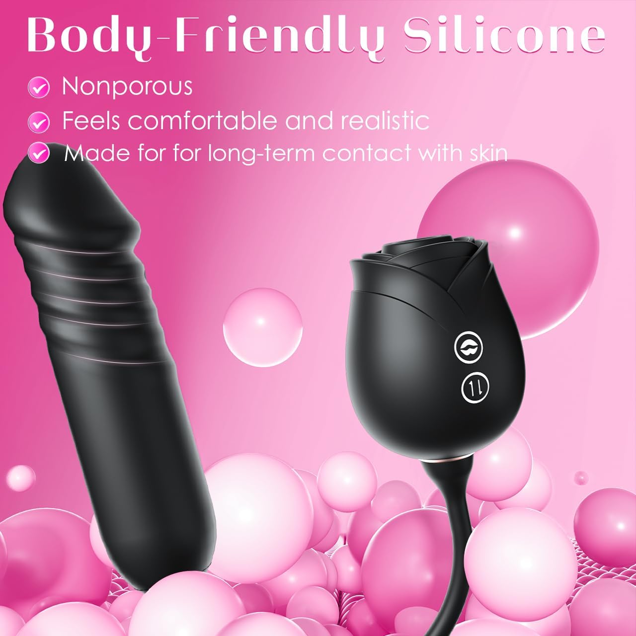 Consoladore Vibrador para Mujeres - MOOLIGIRL Control por APP Rosa,...