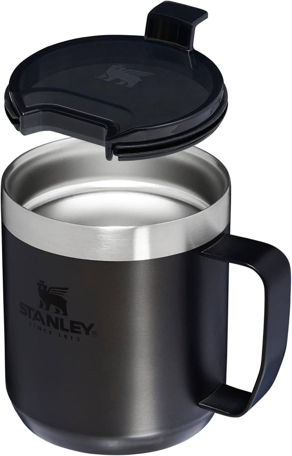 STANLEY Stay-Hot Camp Mug - Taza de café con tapa a presión, taza p...