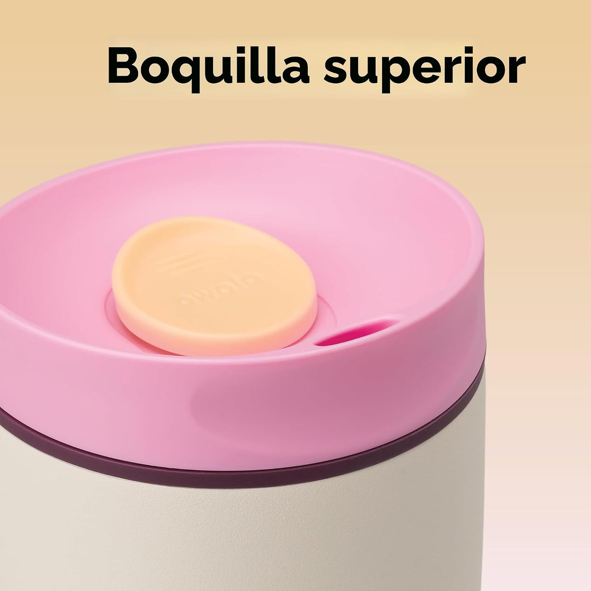 Owala SmoothSip Slider Vaso Térmico de Café de Acero Inoxidable Ais...