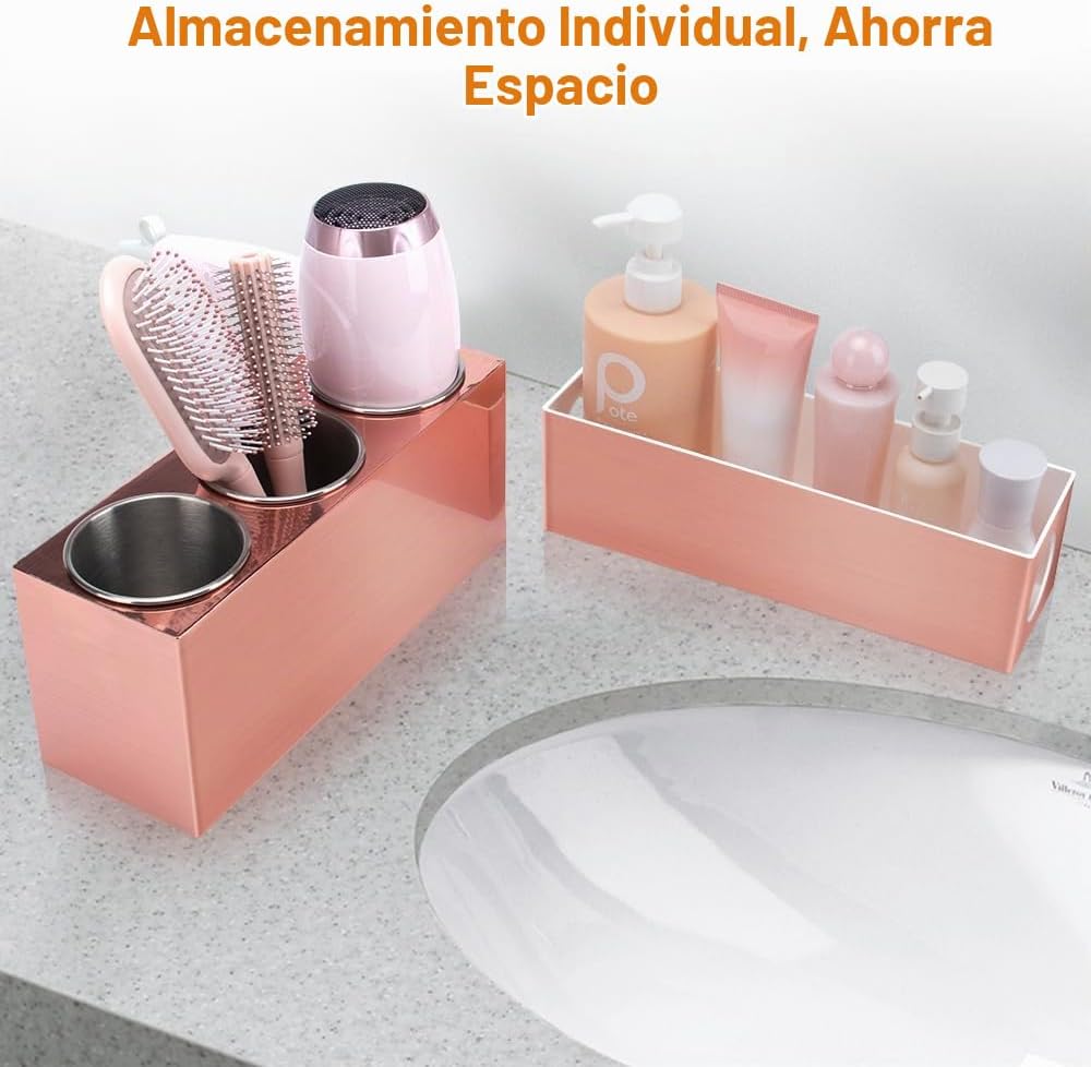 GFWARE Organizador de herramientas de peinado caliente con 3 tazas...