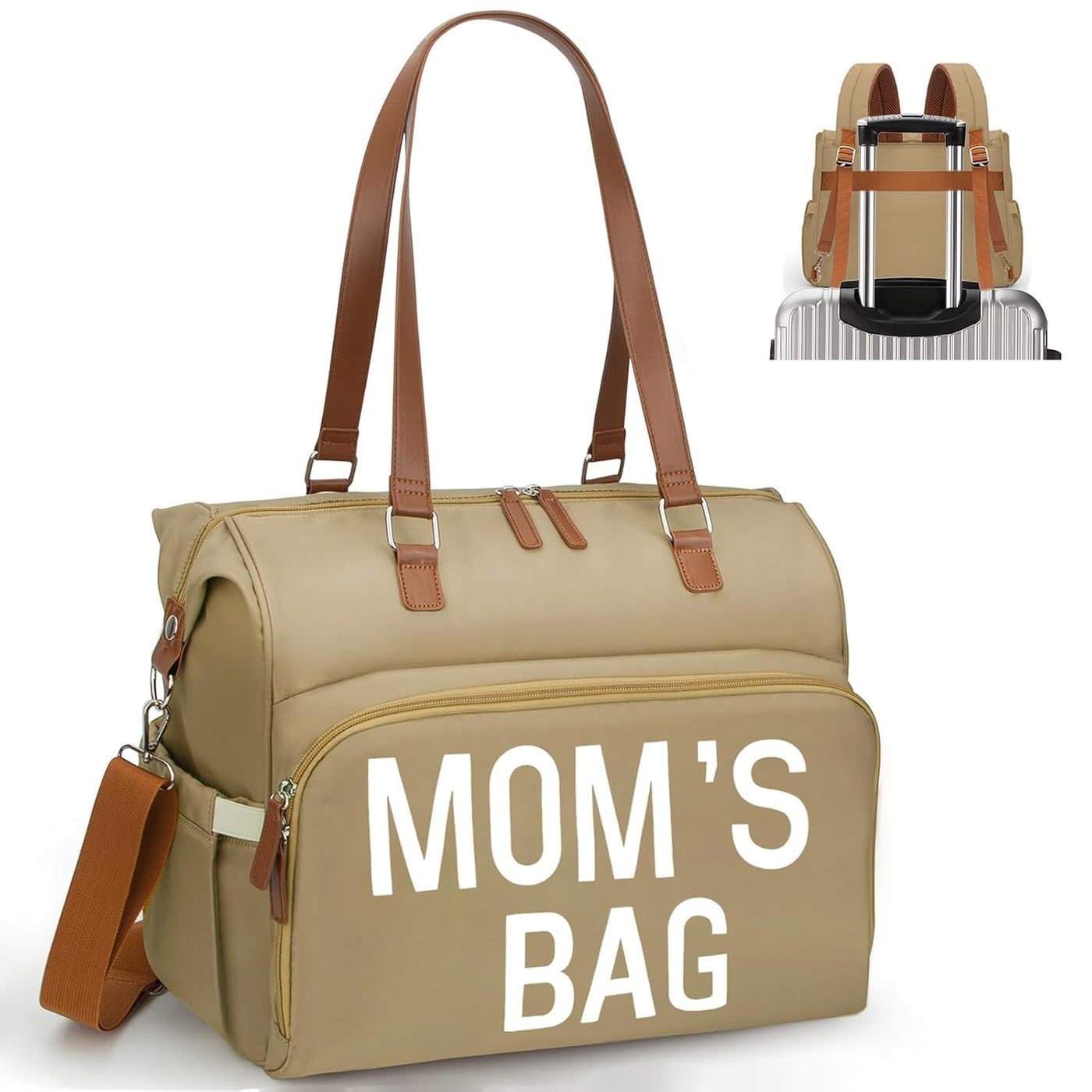 Pripher - Bolso para pañales de mamá 4 en 1, bolso para bebé con 4...