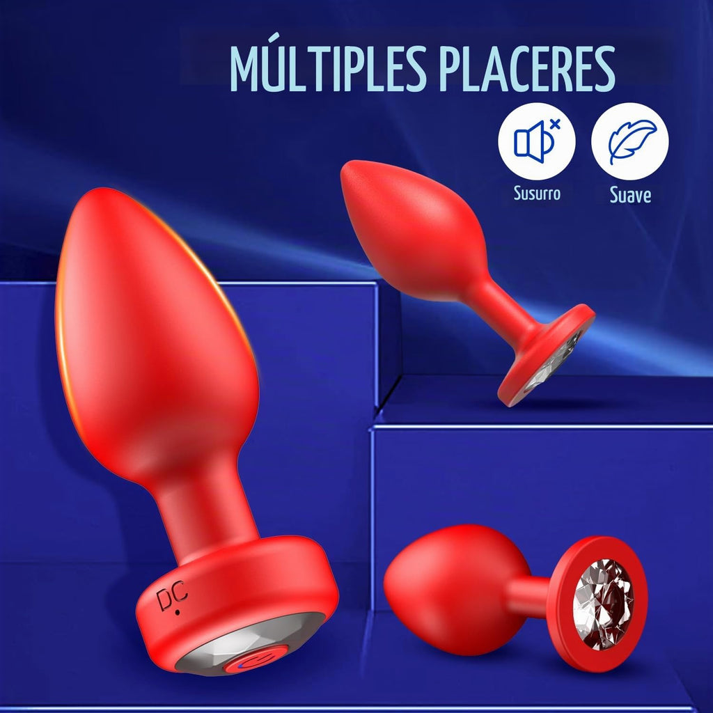 Vibrador de Juguetes Sexuales con Tapón Anal - Kit de Entrenamiento...
