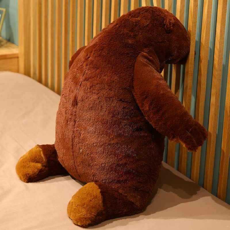 MIAOHAHA Oso de peluche marrón oscuro de 31.5 pulgadas, oso de pelu...