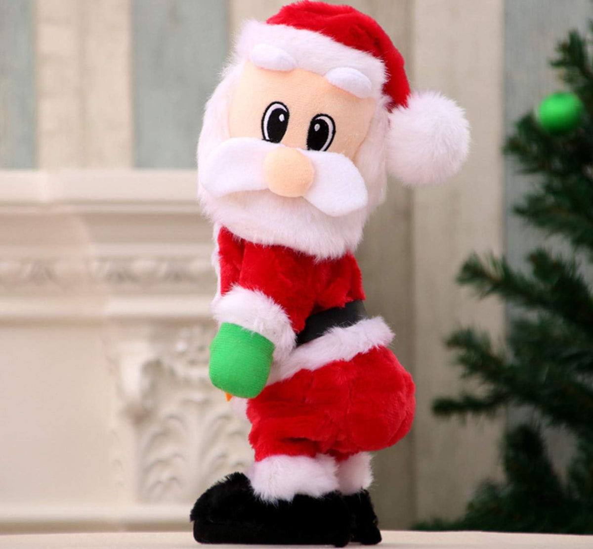 Holiberty Twerking Santa Divertida Decoración de Navidad Suave Pelu...