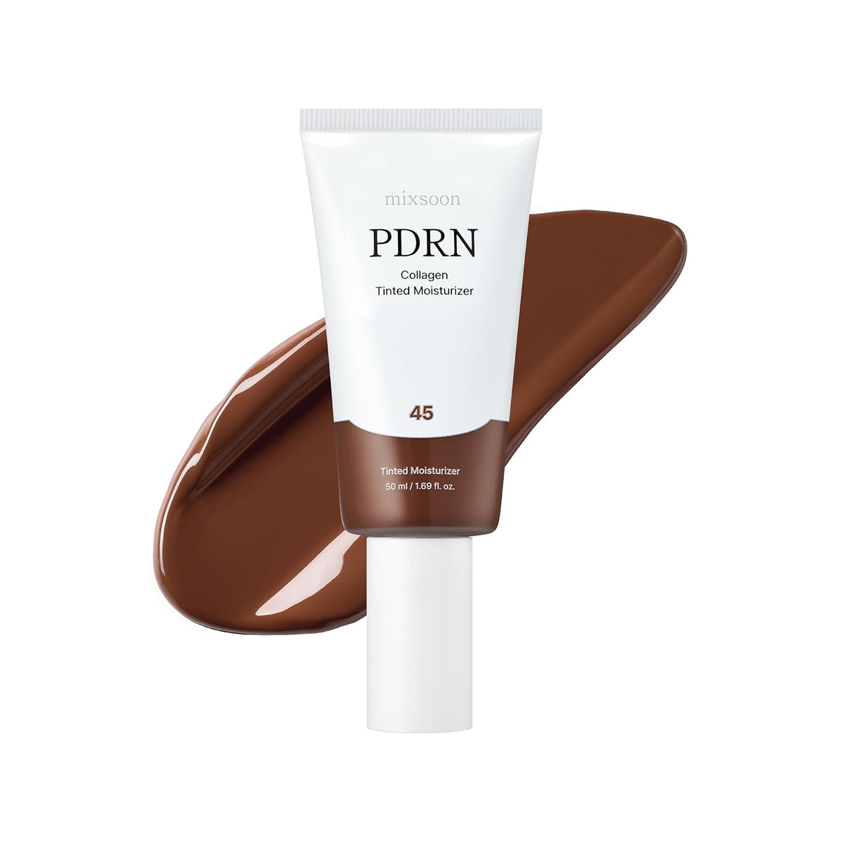 mixsoon PDRN Crema hidratante teñida de colágeno, base infundida pa...