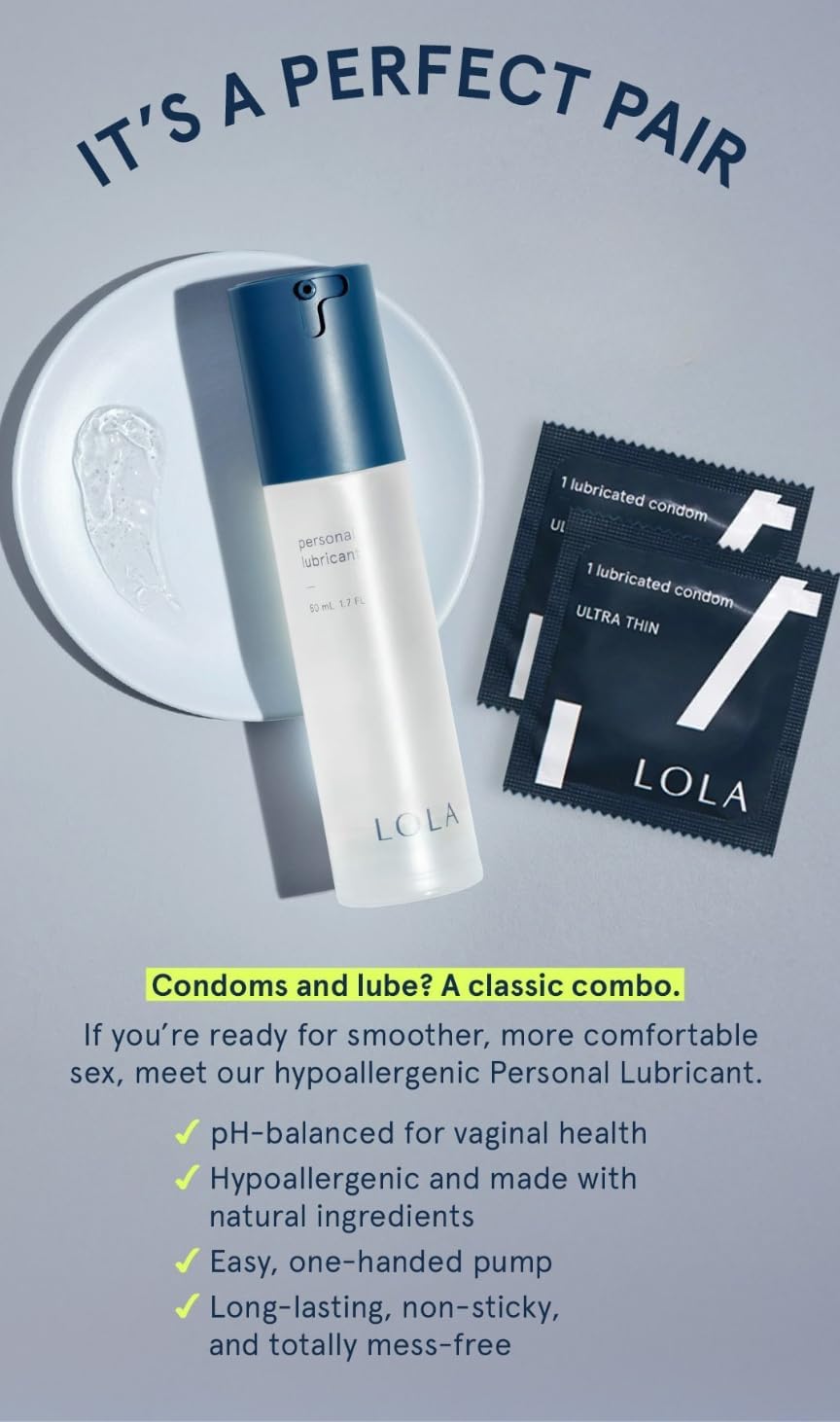 Lubricante personal a base de agua LOLA sin perfume | Suave, pH equ...