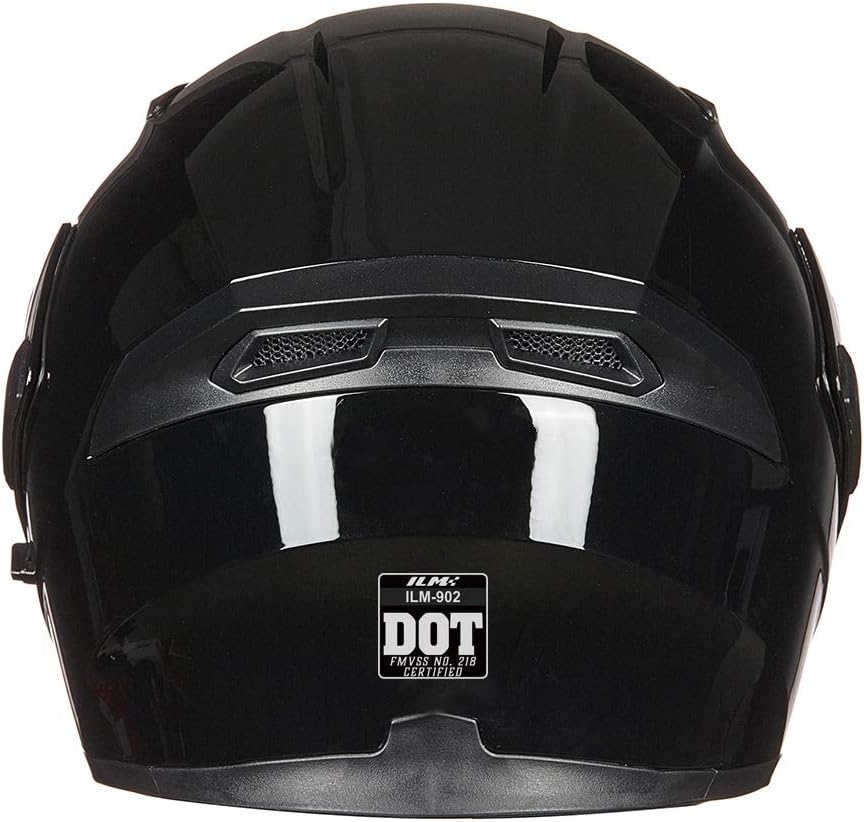 ILM 902 - Casco modular de cara completa con visera doble para moto...
