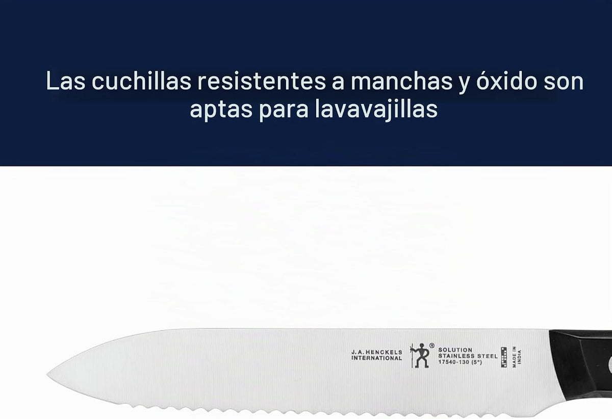 HENCKELS Solution - Cuchillo dentado (5 pulgadas)