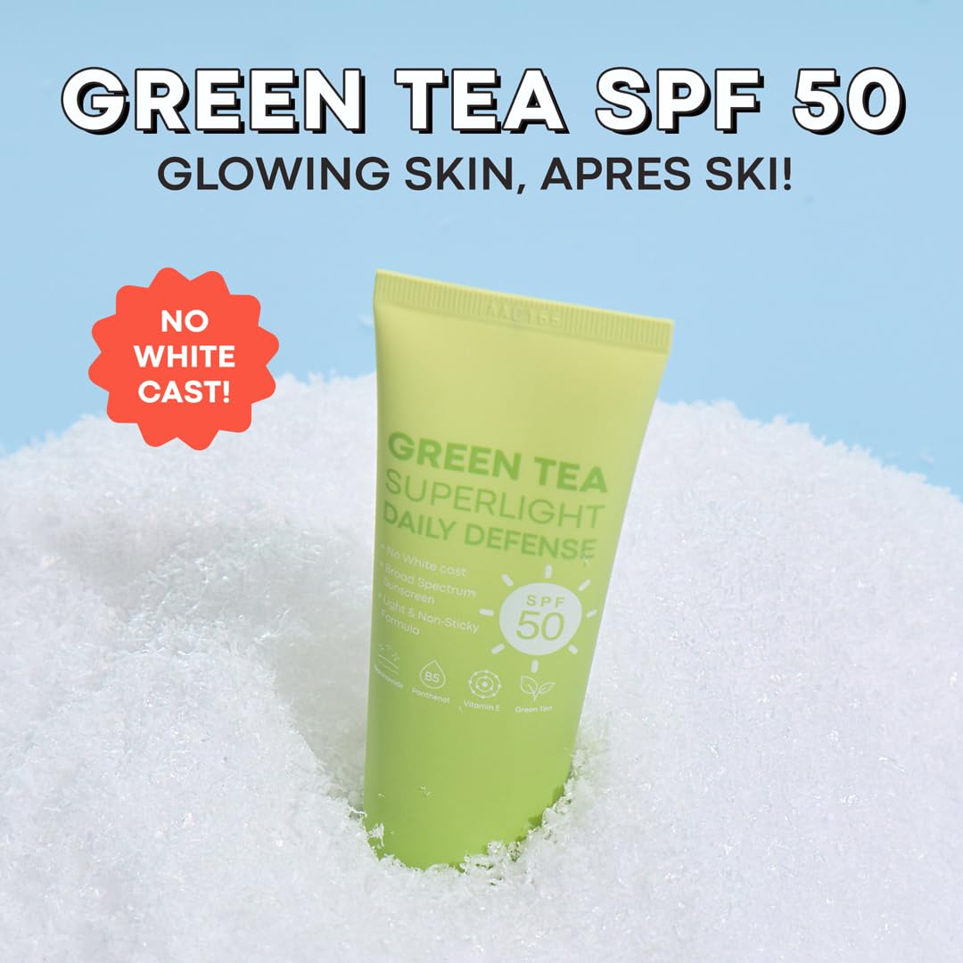 TONYMOLY Protector solar facial de té verde SPF 50+ PA++++, sin yes...
