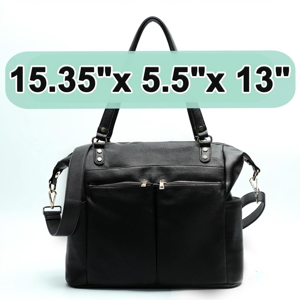 MOMINSIDE Bolsa de pañales Tote Convertible Bolsa de pañales Mochil...