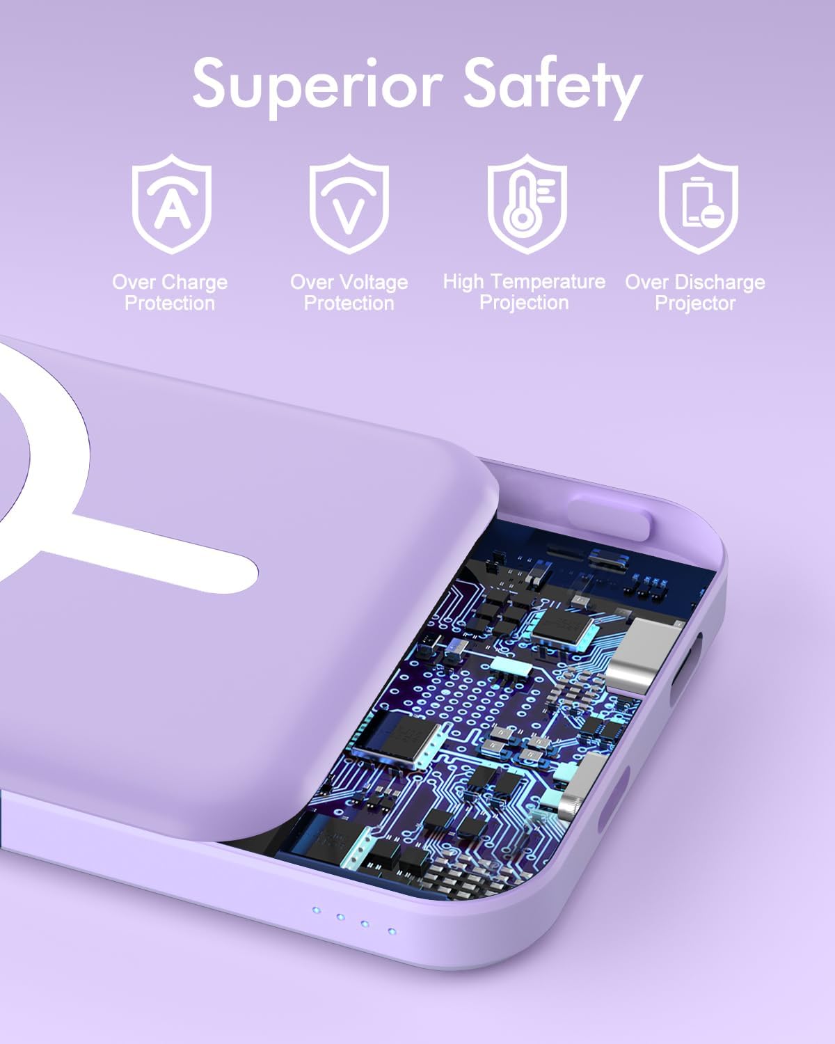 podoru para MagSafe Power Bank 5000mAh, cargador portátil magnético...