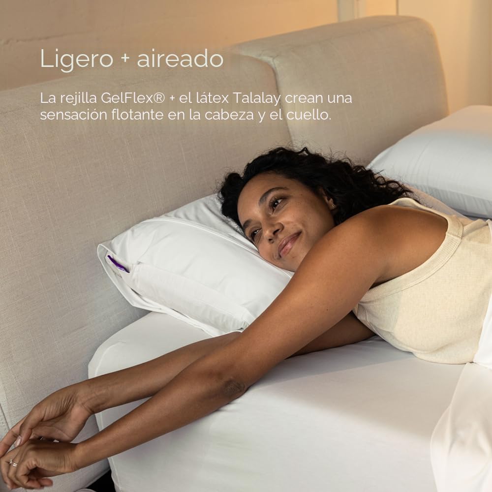 Purple Harmony Pillow - Almohada King Alta, la mejor almohada jamás...