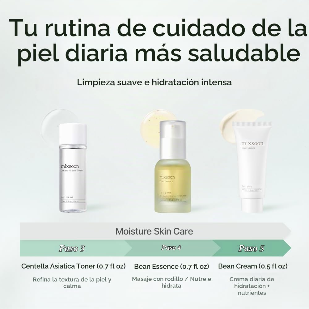 mixsoon Pure Glow Essentials Set - Kit de cuidado de la piel de 5 p...