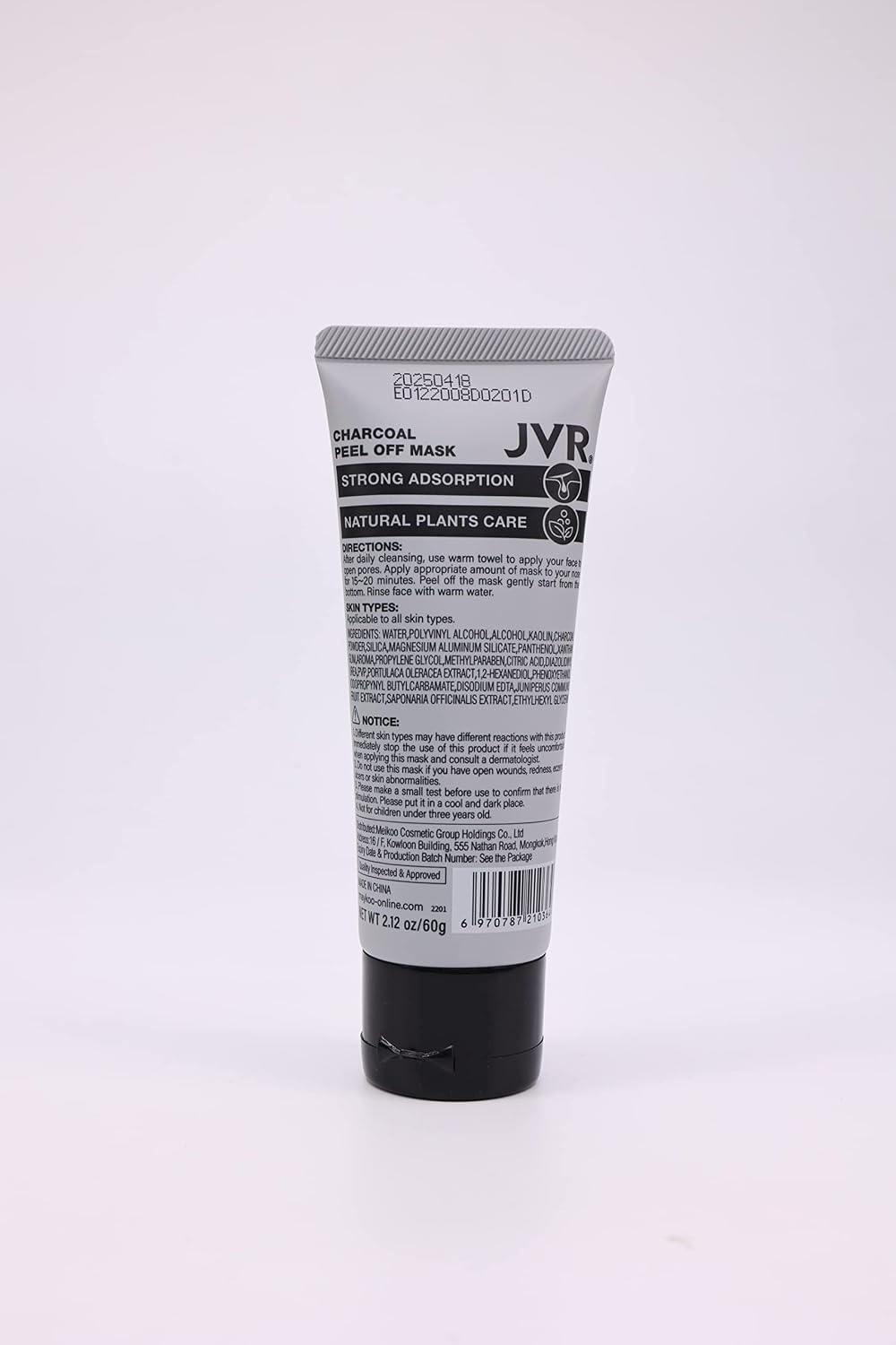 JVR Máscara facial Peel Off, máscara negra de carbón, máscara facia...