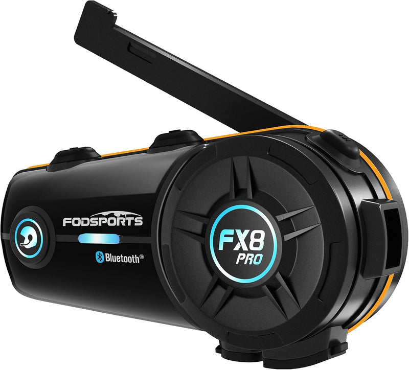 Fodsports FX8 PRO - Intercomunicador Bluetooth para motocicleta, si...