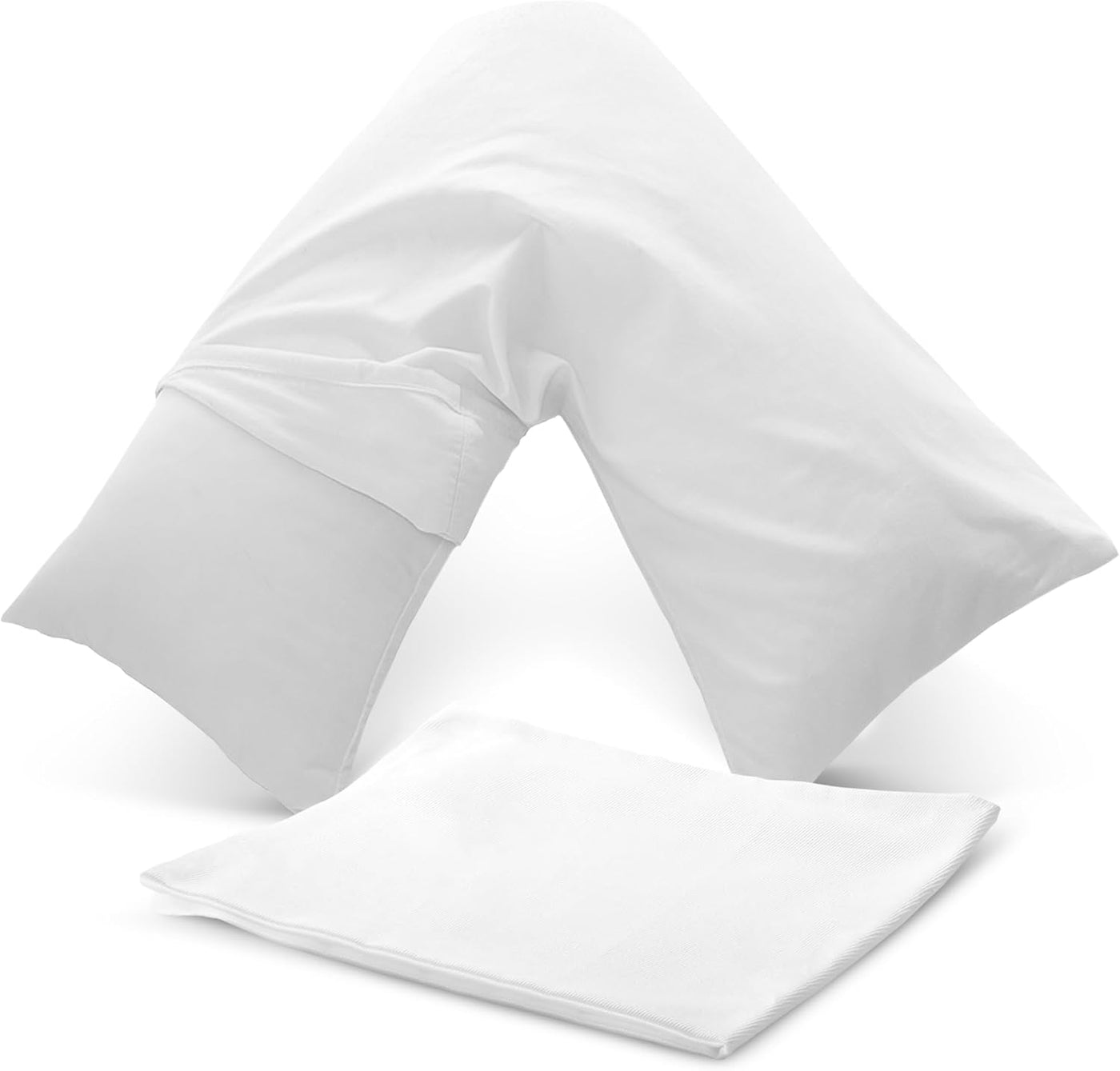 Funda para almohada en forma de V de polialgodón de la colección Ch...
