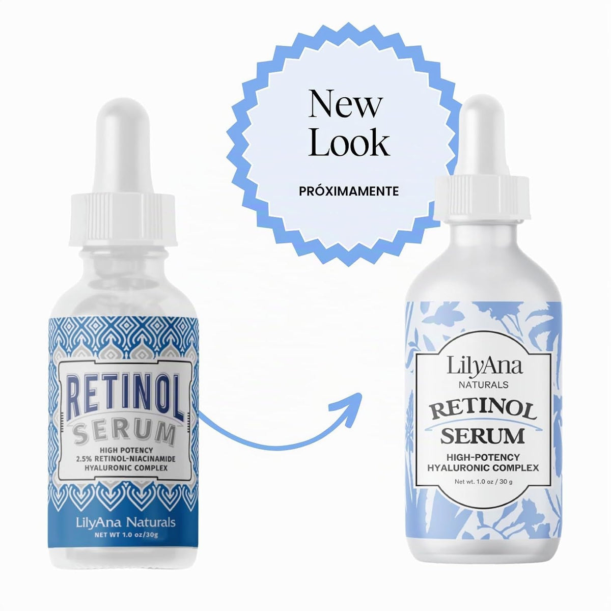 LilyAna Naturals Suero de retinol, fabricado en Estados Unidos, sue...