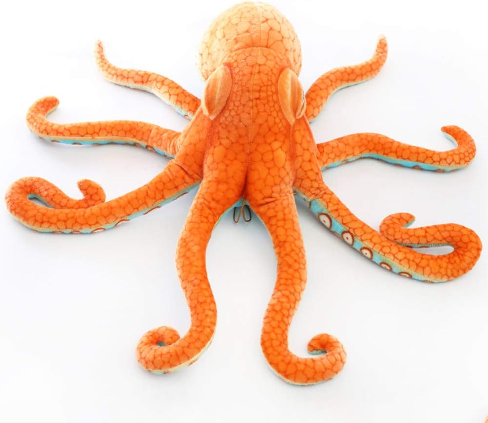 ERDAO Peluche realista de pulpo, juguete gigante de animales marino...