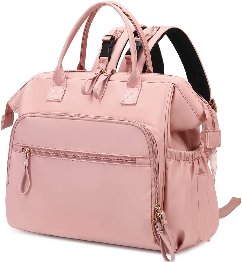 LORADI Bolsa de pañales convertible, mochila de pañales de 14 bolsi...