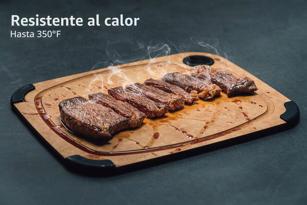 Tabla de cortar de fibra de madera Toptier para cocina - Antidesliz...