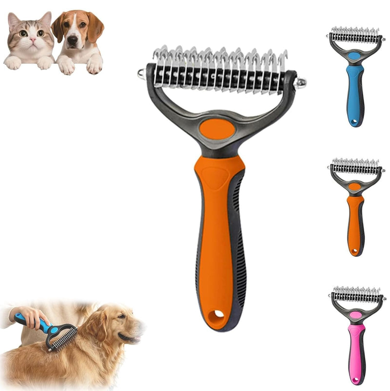 Pet Pro - Herramienta de aseo personal, cepillo para perros 2 en 1...