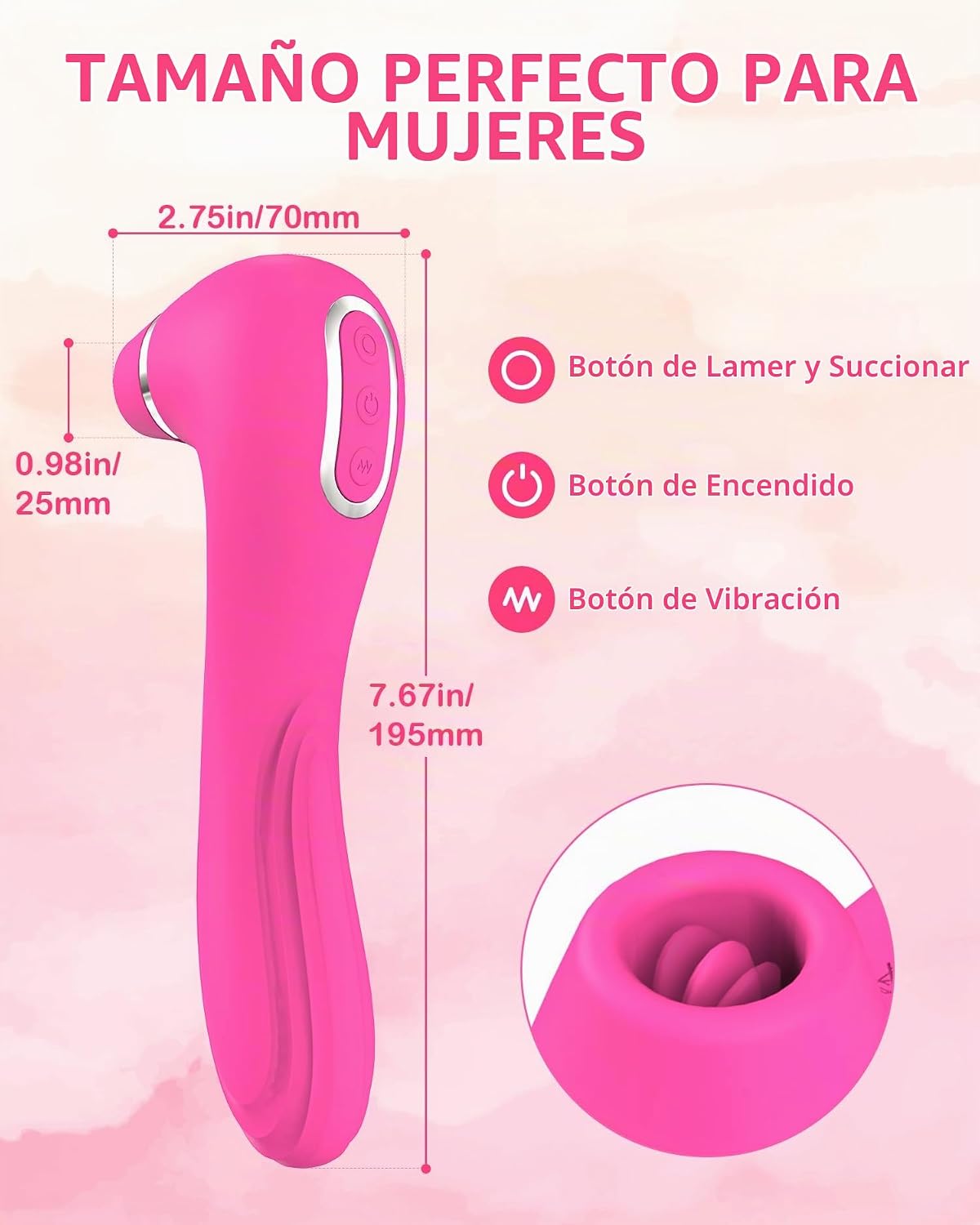 Vibrador de succión y lamido clitoral, juguete sexual para mujeres,...