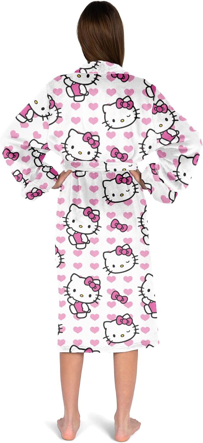 Northwest - Bata de Hello Kitty para mujer de seda táctil para esta...